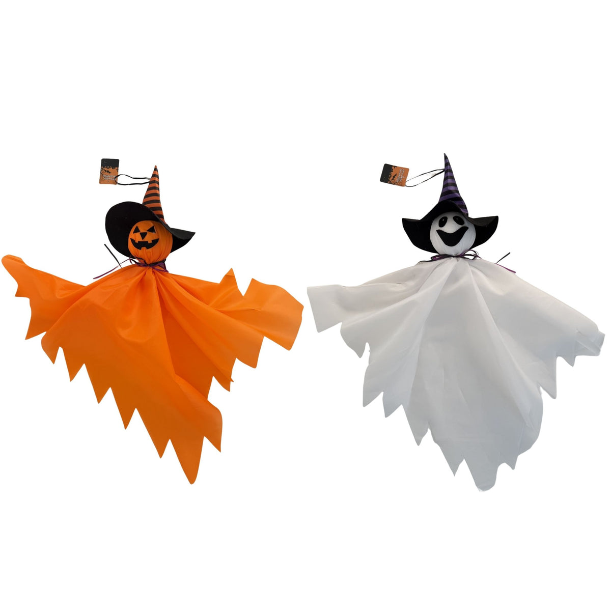 Halloween Hanging Ghost Pumpkins – Assorted Colors – Each Sold Separately