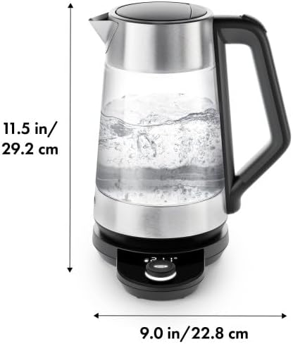 OXO Adjustable Temperature Electric Kettle –  Clear Glass