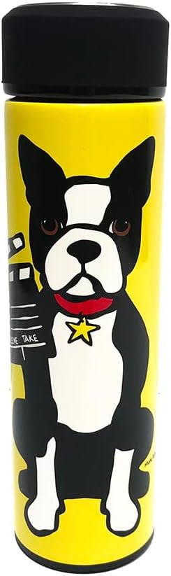 Marc Tetro Hollywood Boston Terrier Stainless Steel Insulated Water Bottle – 17oz