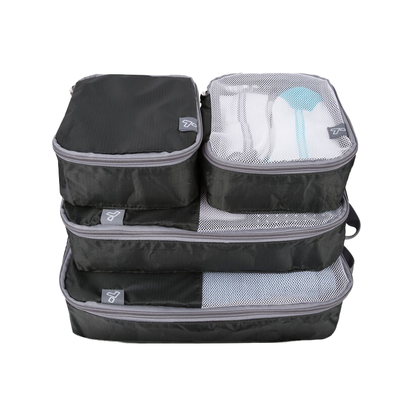 Soft Packing Cubes – Black – Set of 4