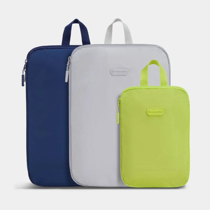 Travelon Compression Packing Cubes - Cool Tones – Set of 3