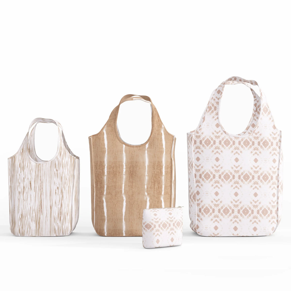 Pure Sage The Combo Pack Tote – Natural – Set of 3