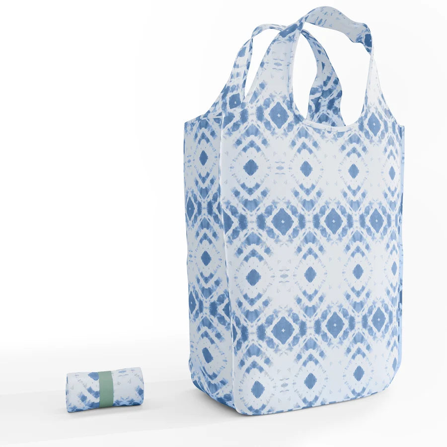 Pure Sage Macro Tote – 27" x 17" Open – Indigo Spirit