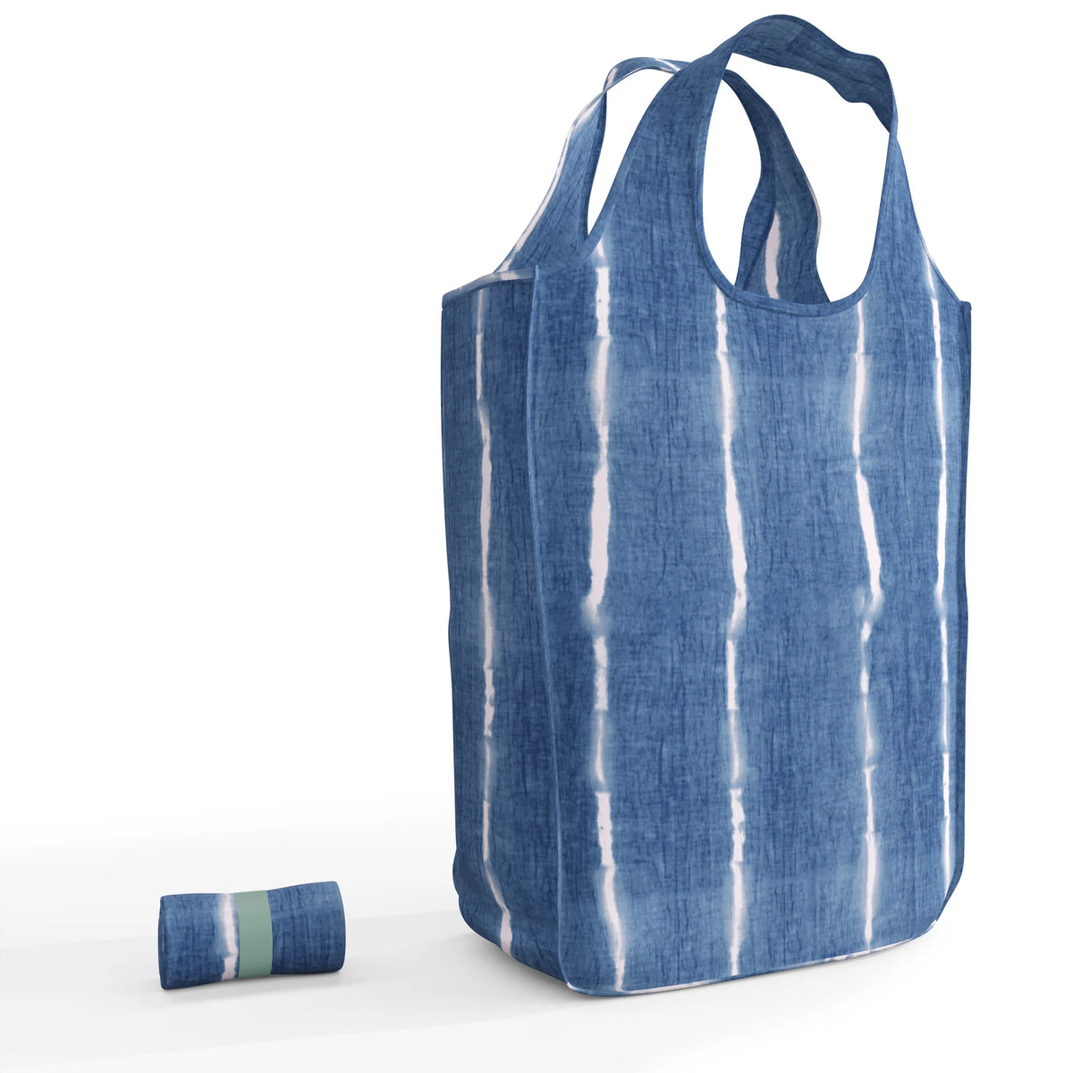 Pure Sage Macro Tote – 27" x 17" Open – Indigo Mood