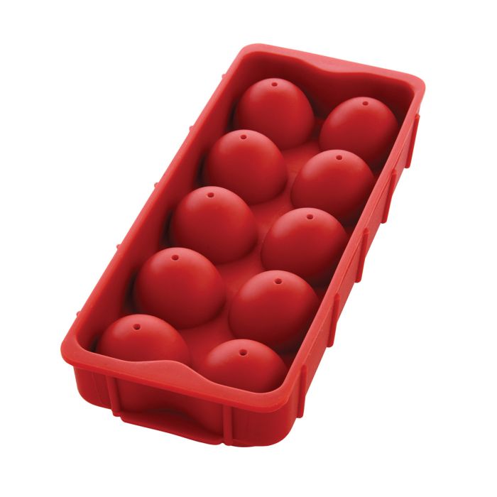 Kitchen Food-Grade Silicone Cannonball Ice Tray – Makes 10 Ice Balls