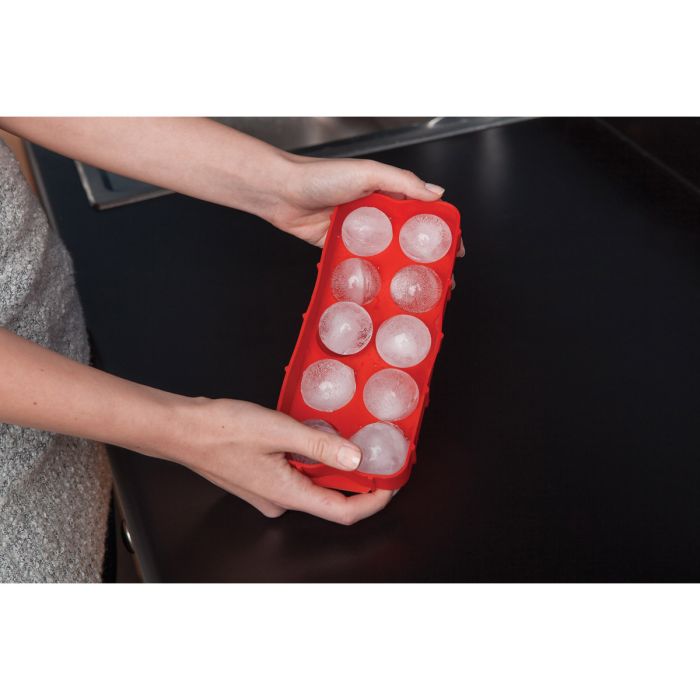Kitchen Food-Grade Silicone Cannonball Ice Tray – Makes 10 Ice Balls