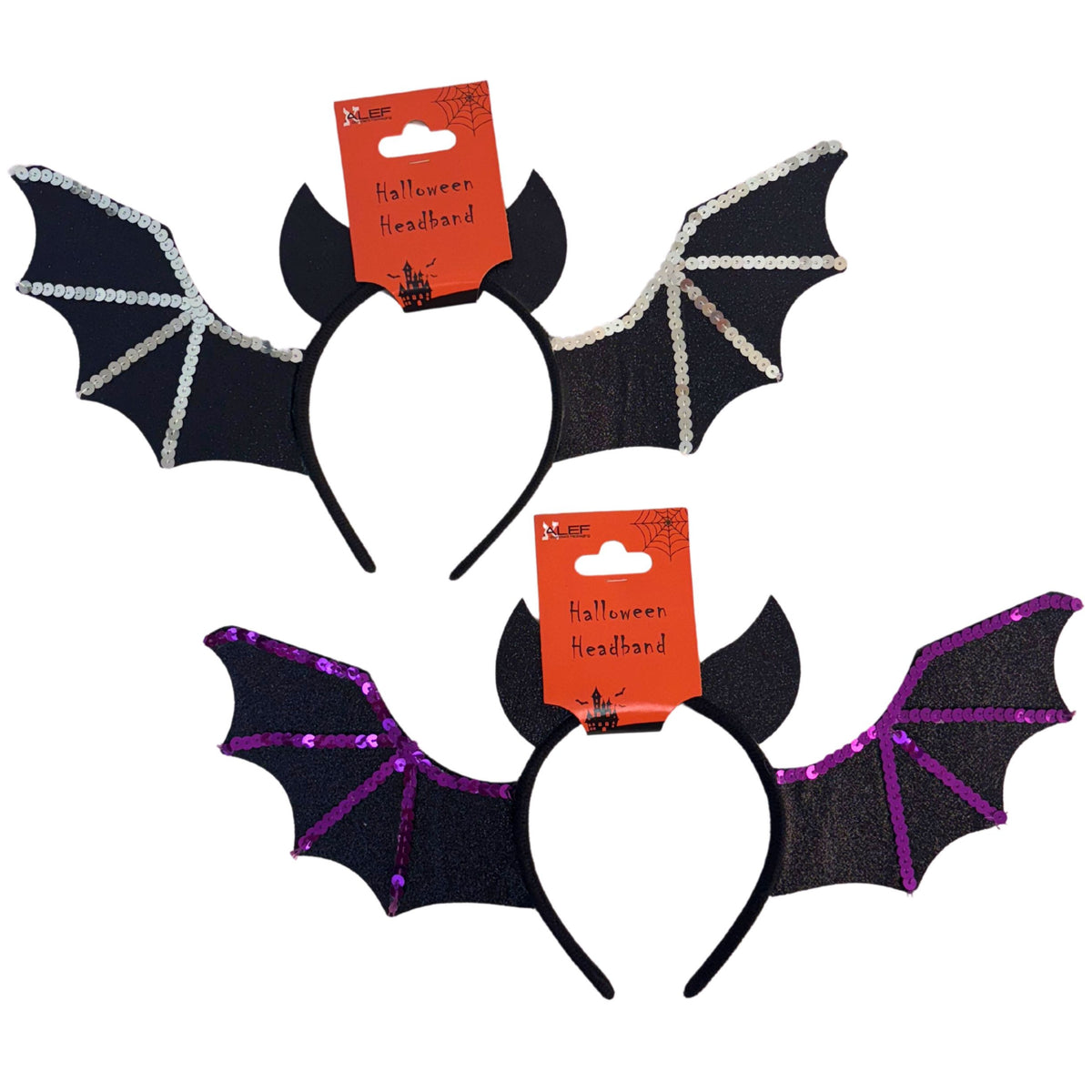 Halloween Bat Wings Bopper Headband – Assorted Colors – Each Sold Separately