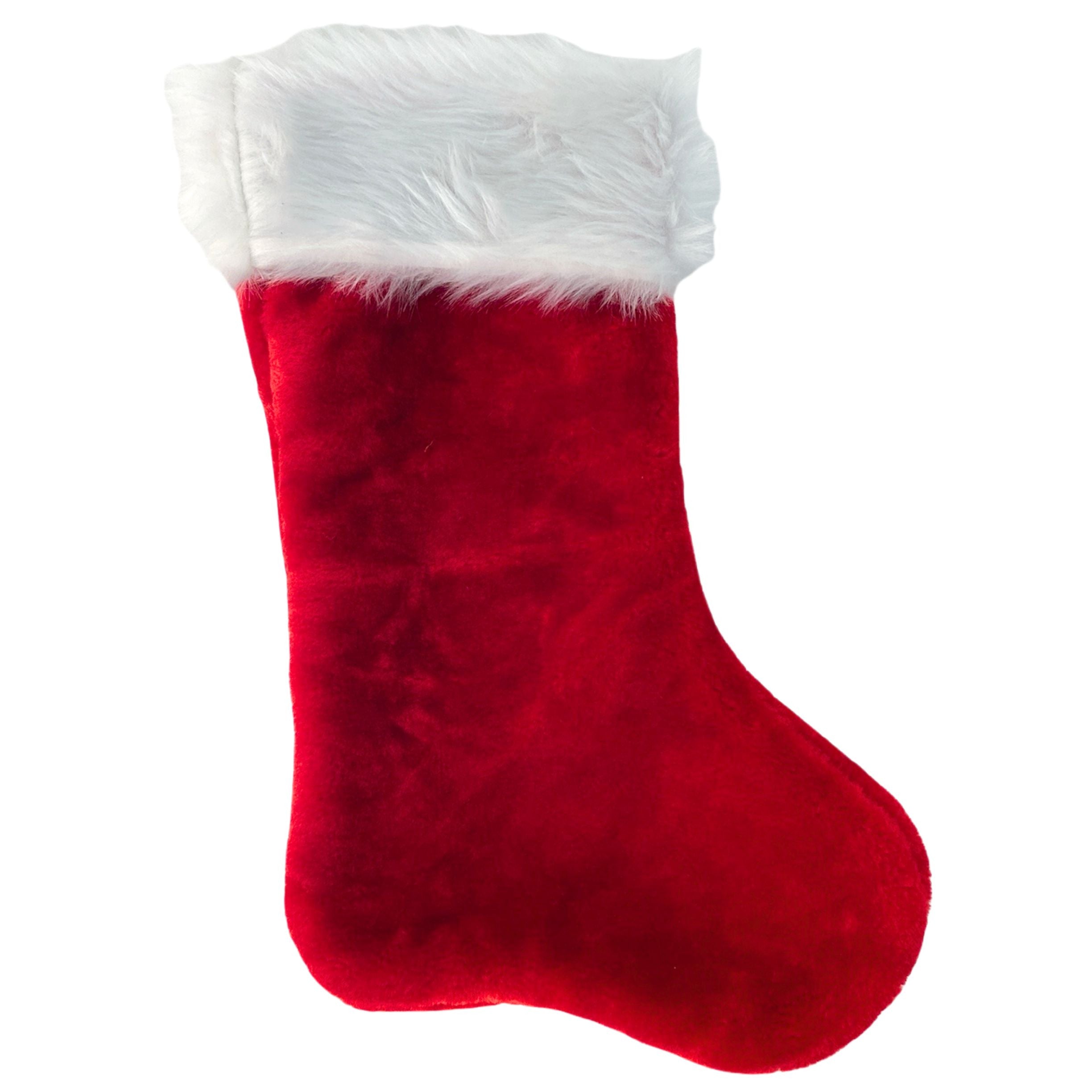 Luxury Plush Christmas Stocking - 12"