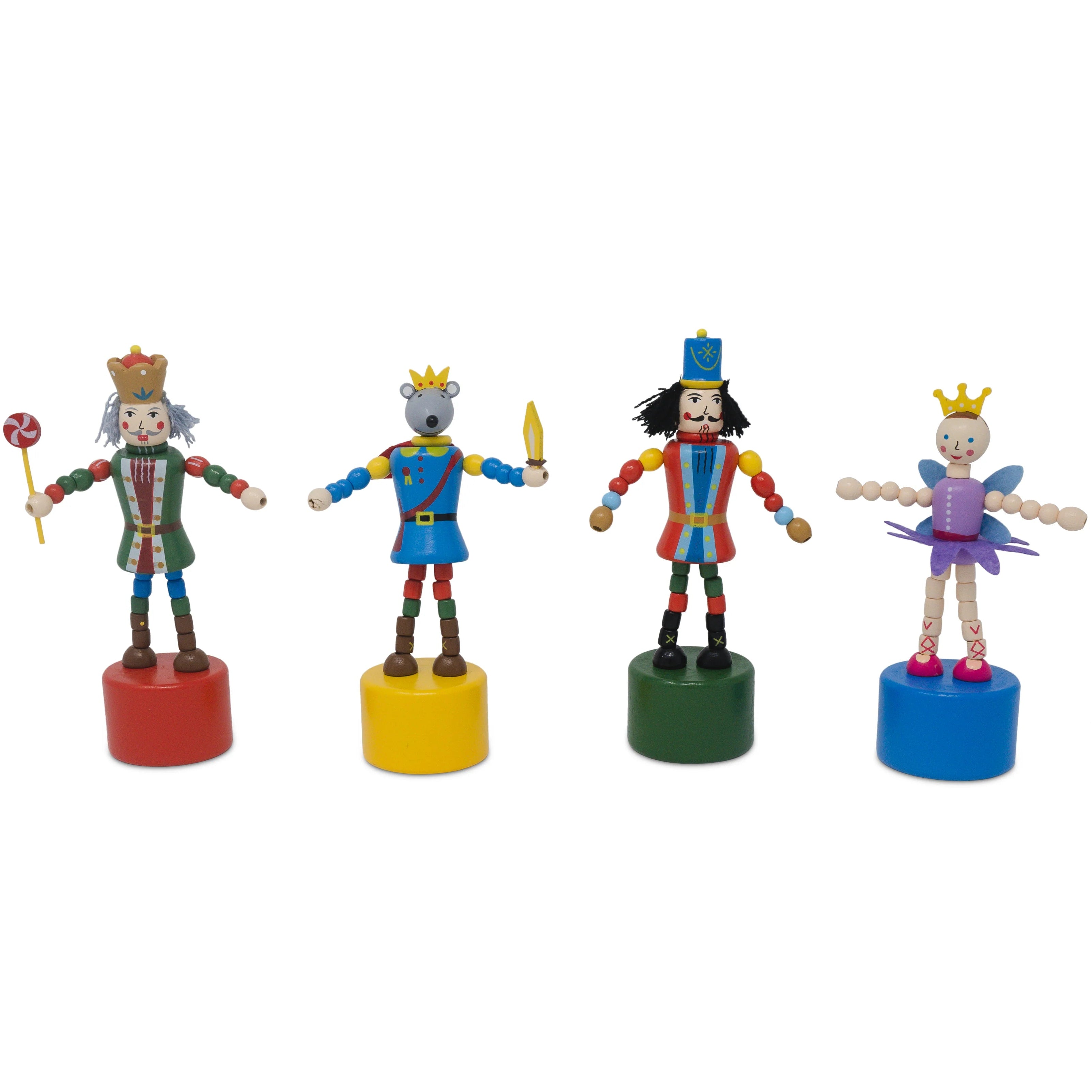 Christmas Push Puppets – Assorted Nutcrackers – Each Sold Separately