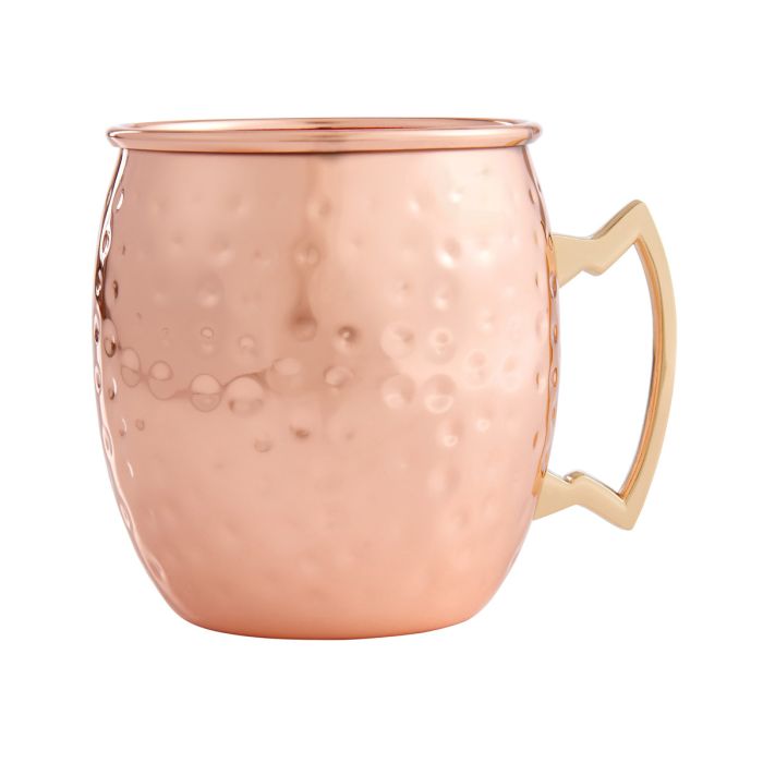 Hammered Copper Moscow Mule Drinking Mug – 16oz.
