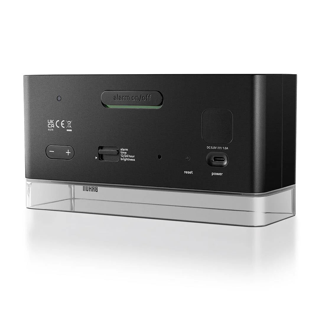 Braun Digital Alarm Clock with Extra Large LED Display – Black