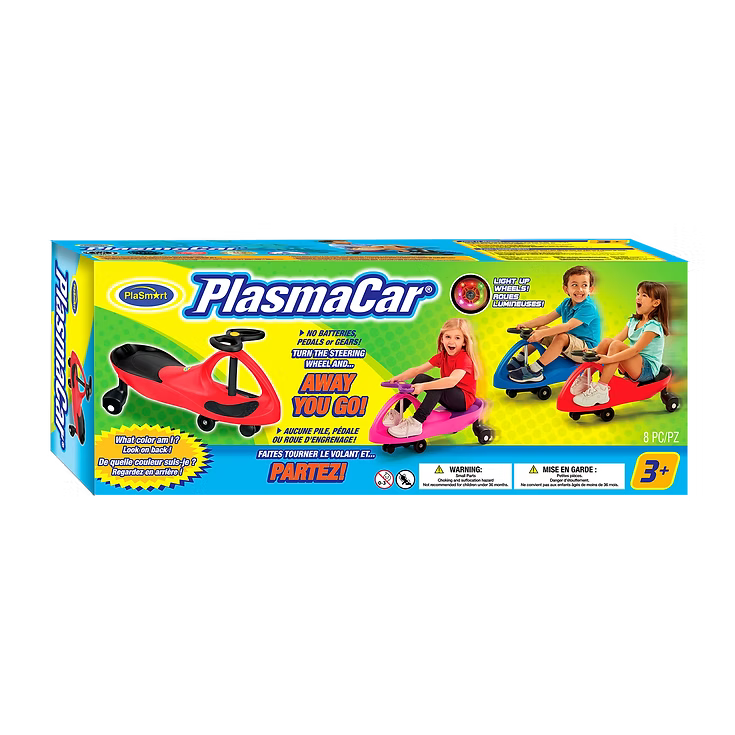 Plasma Glow Light Up Wheels Ride On Toy – Green & Blue