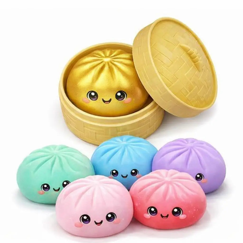 Mystery Squishy Dumpling – 4" – Assorted Colors – Each One Sold Separately