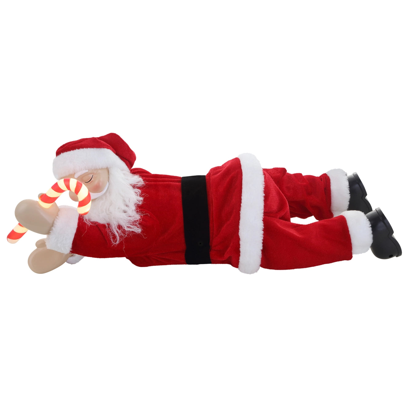 Mr. Christmas Animated Sleeping Santa – 19.3" x 7.5" x 7.3"