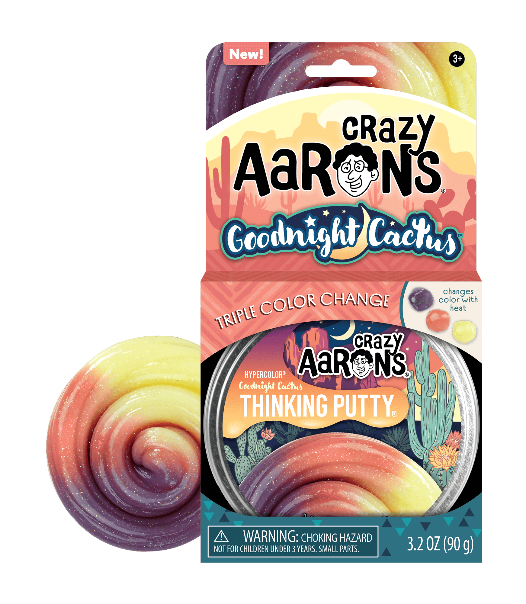 Crazy Aarons Thinking Putty – Goodnight Cactus