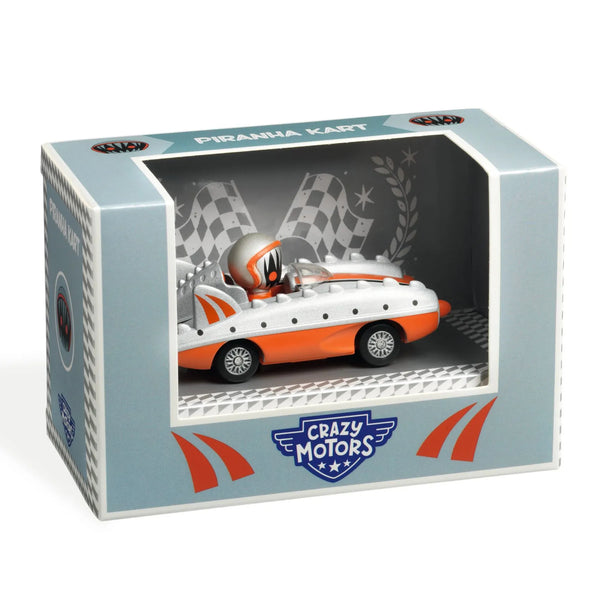 萬代屋【クライスラー バリアント セダン白】ブリキtin toy car【箱無】 Djeco Crazy Motors Toy Car For Kids – Piranha Kart – S. Feldman