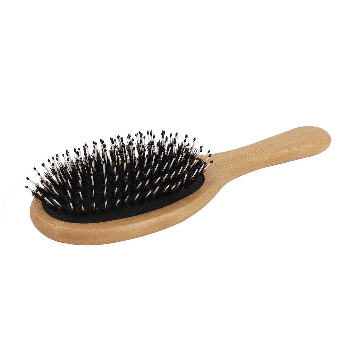 Boar & Nylon Bristle Bamboo Hair Brush