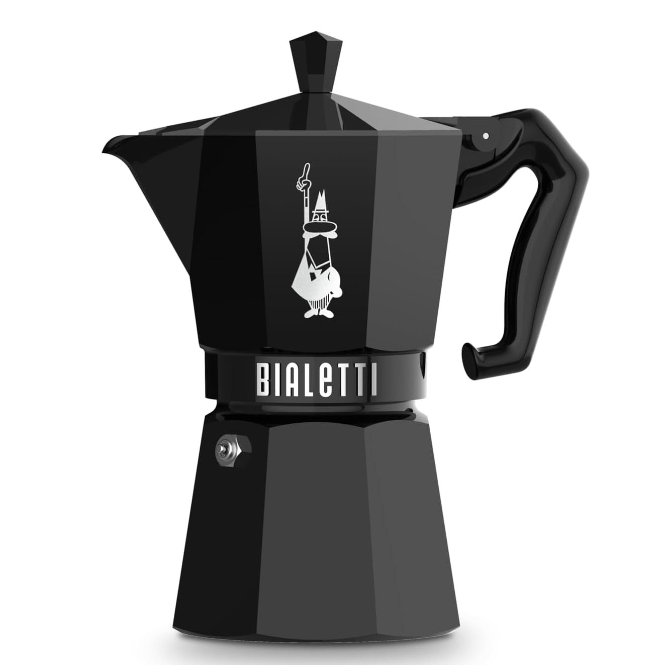 Bialetti Moka Express Exclusive Stovetop Espresso Maker – 6 Cup – Black