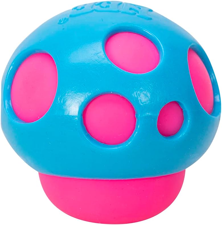NeeDoh Groovy Shrooms Squish-able Toy – Assorted Colors – Sold Individually