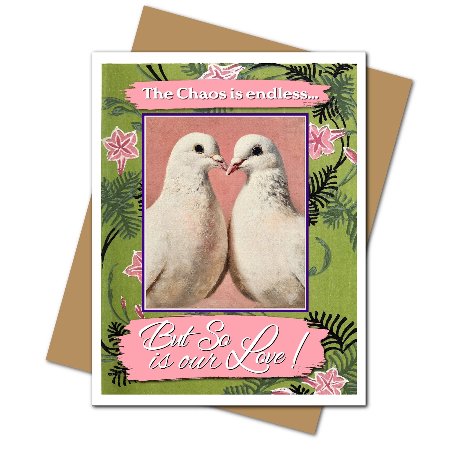 Umlaut The Chaos - Love Greeting Card – Swan
