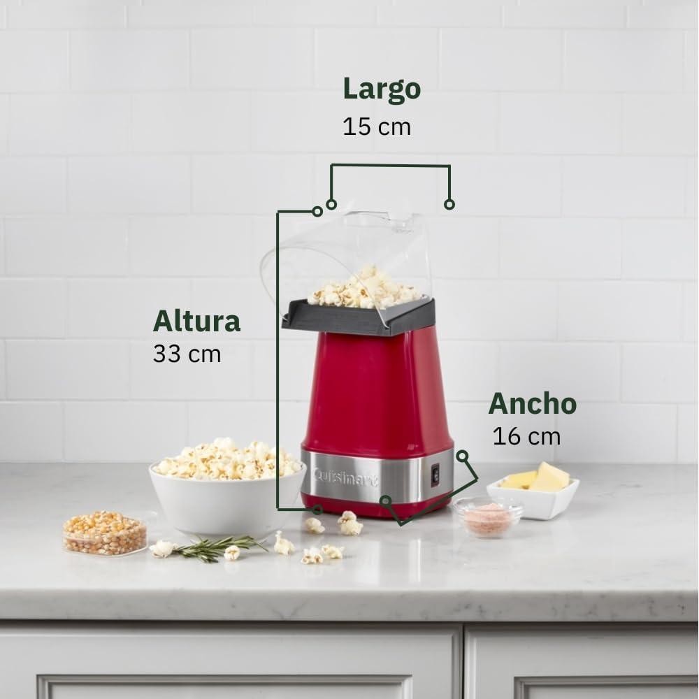 Cuisinart EasyPop Hot Air Popcorn Maker  – Red