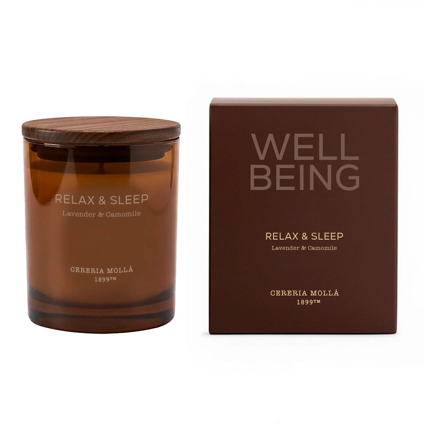Cereria Molla Well Being Scented Candle – Relax & Sleep – Lavender & Camomile – 8oz