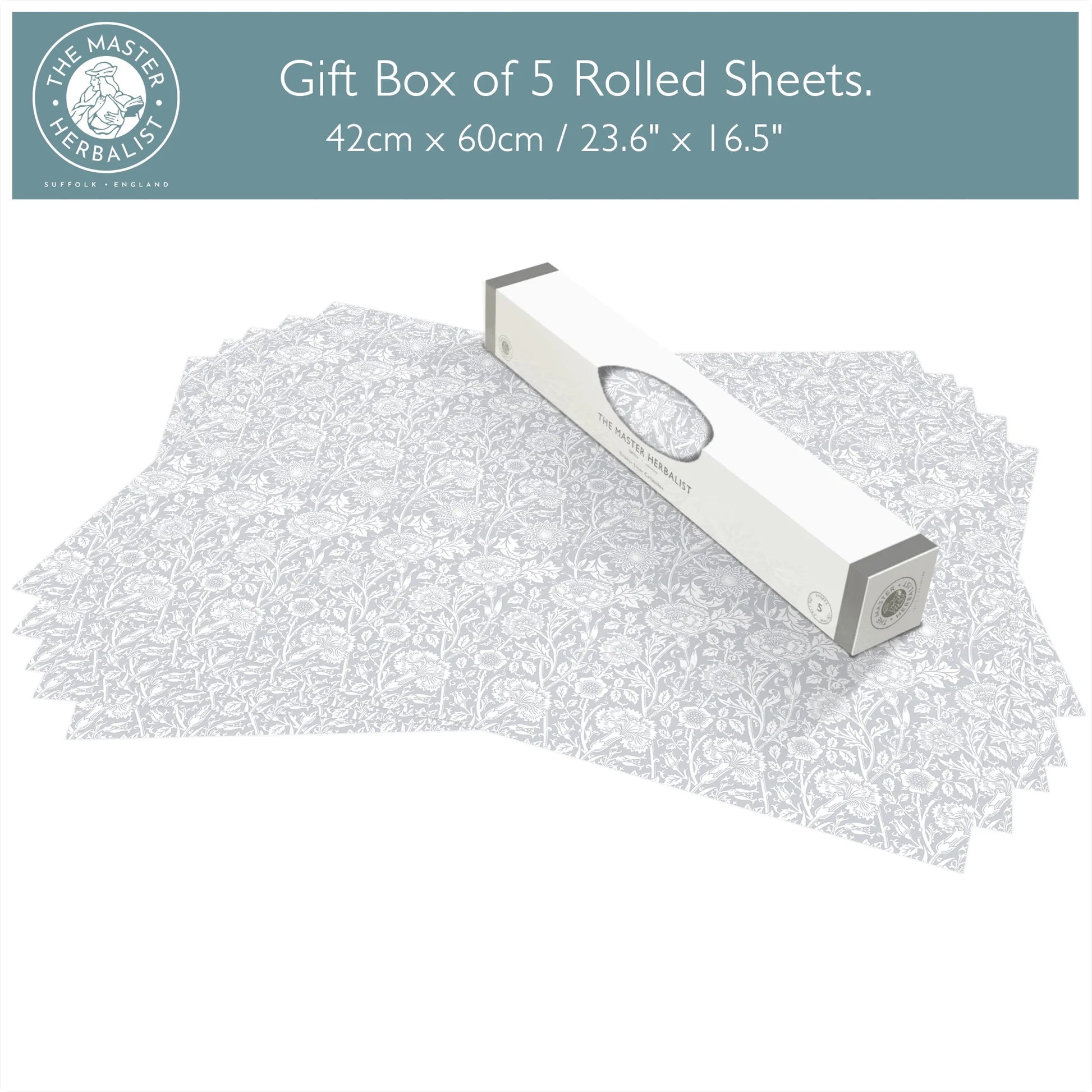 The Master Herbalist Scented Non-Adhesive Drawer Liners – Lily of the Valley – 5 Sheets – 23.6" x 16.5"