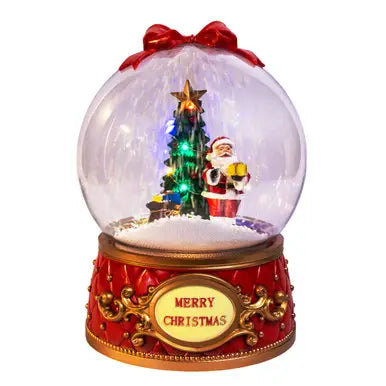 Musical Led Santa Tree Snow Globe