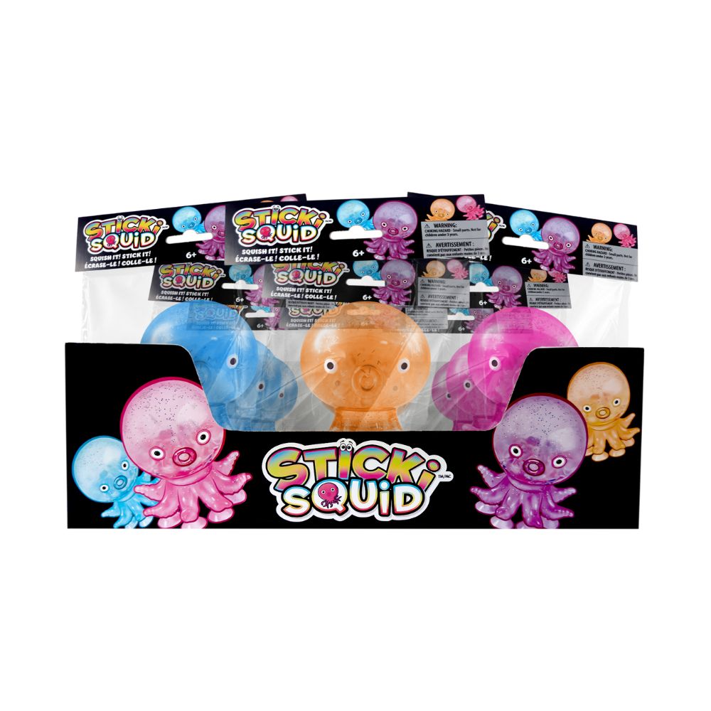 Incredible Sticki Squid Squishy Fun Toy – Assorted Colors