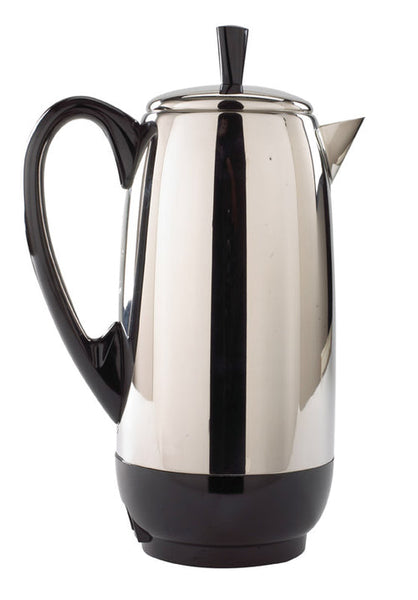 Farberware FCP412 12-Cup Percolator, Black/Silver
