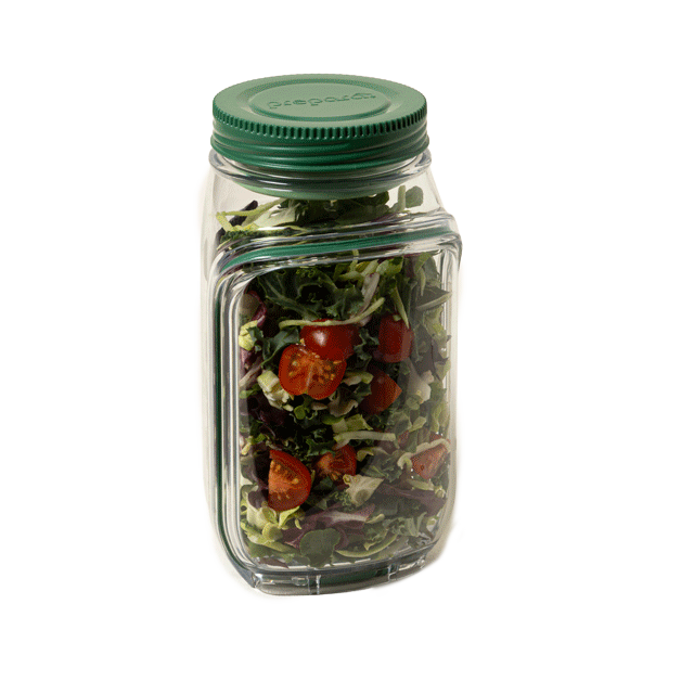 Prepara Salad Pod With Leakproof Jar Lid For Salad On The Go – Holds 4.5 Cups