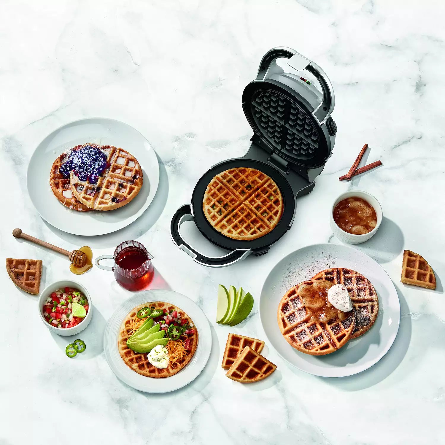 Cuisinart 2-in-1 Classic or Belgian Removable Plate Waffle Maker