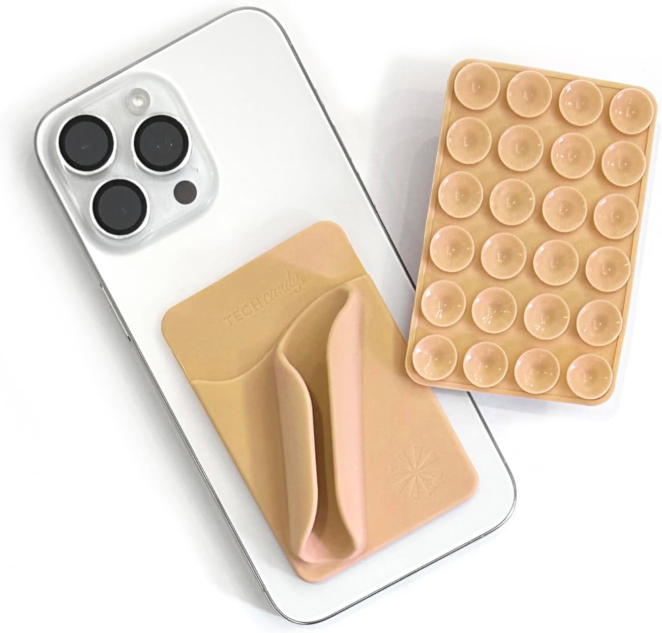 Tech Candy Bare Necessities Phone Back Pocket – Natural