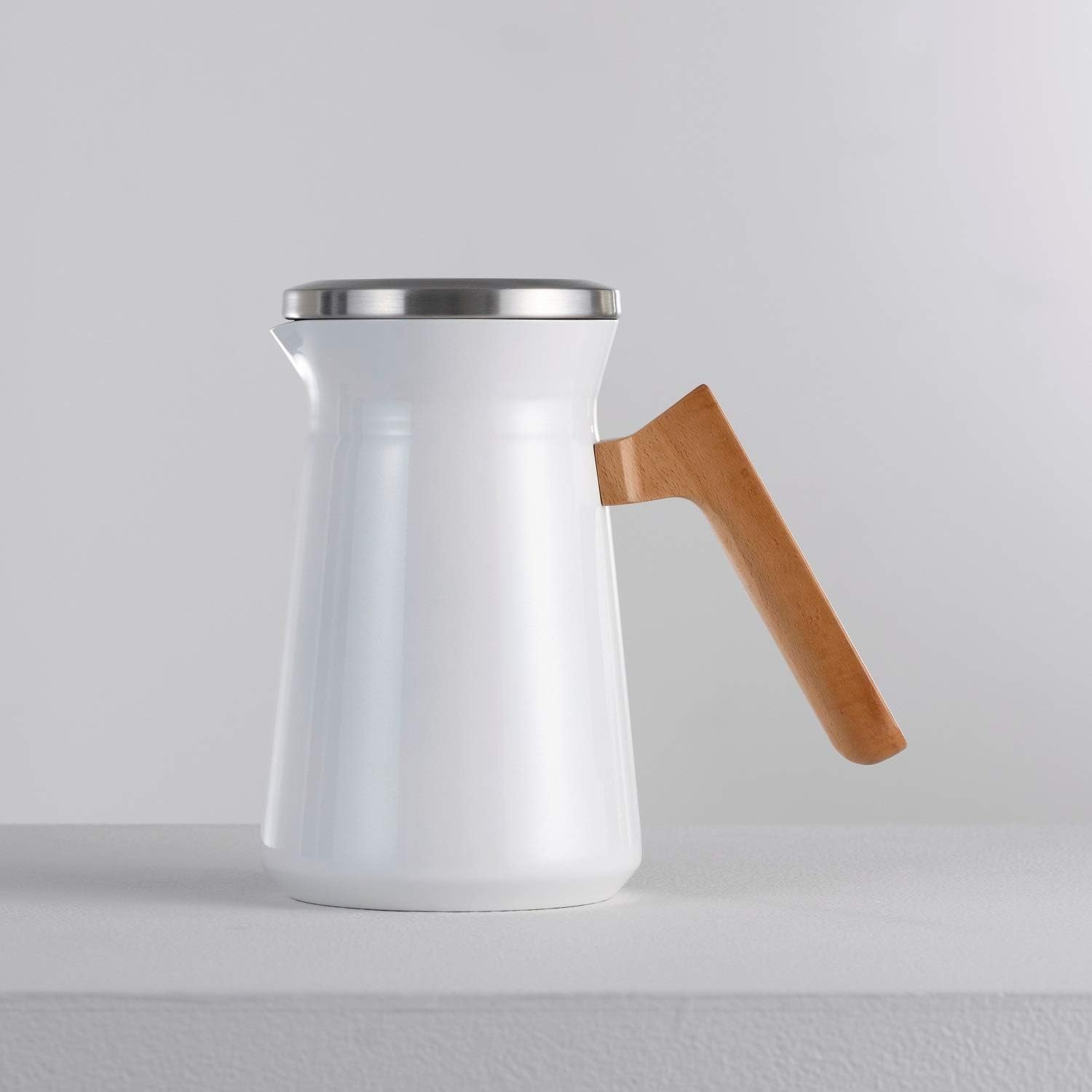 Hario Simply Hervidor de acero inoxidable de doble pared – 20 oz.