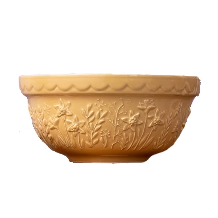 Mason Cash Ceramic Mixing Bowl – "In The Meadow" – Daffodil – 8.27"dia. x 4"