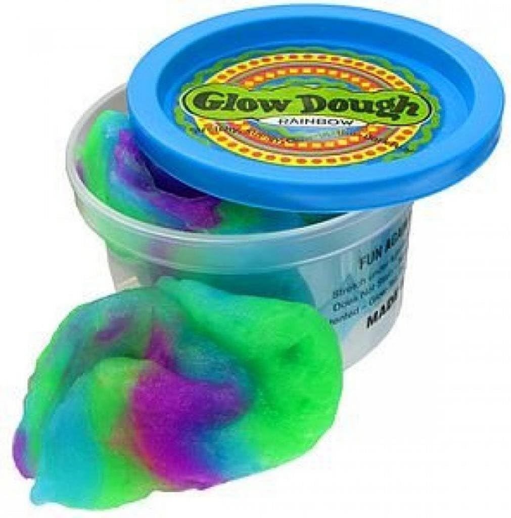 Rainbow Glo Dough Glow In The Dark Molding Putty Toy