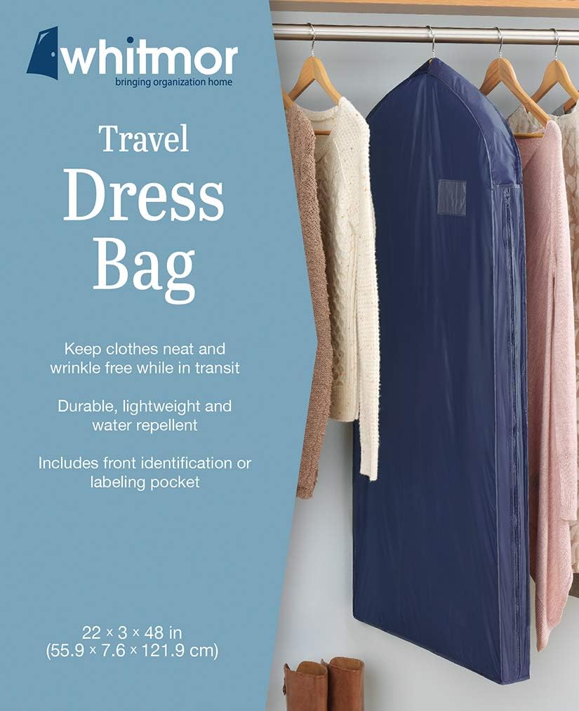 Whitmor Blue Zippered Travel Dress Bag – 22 Whitmor Blue Zippered Travel Dress Bag – 22