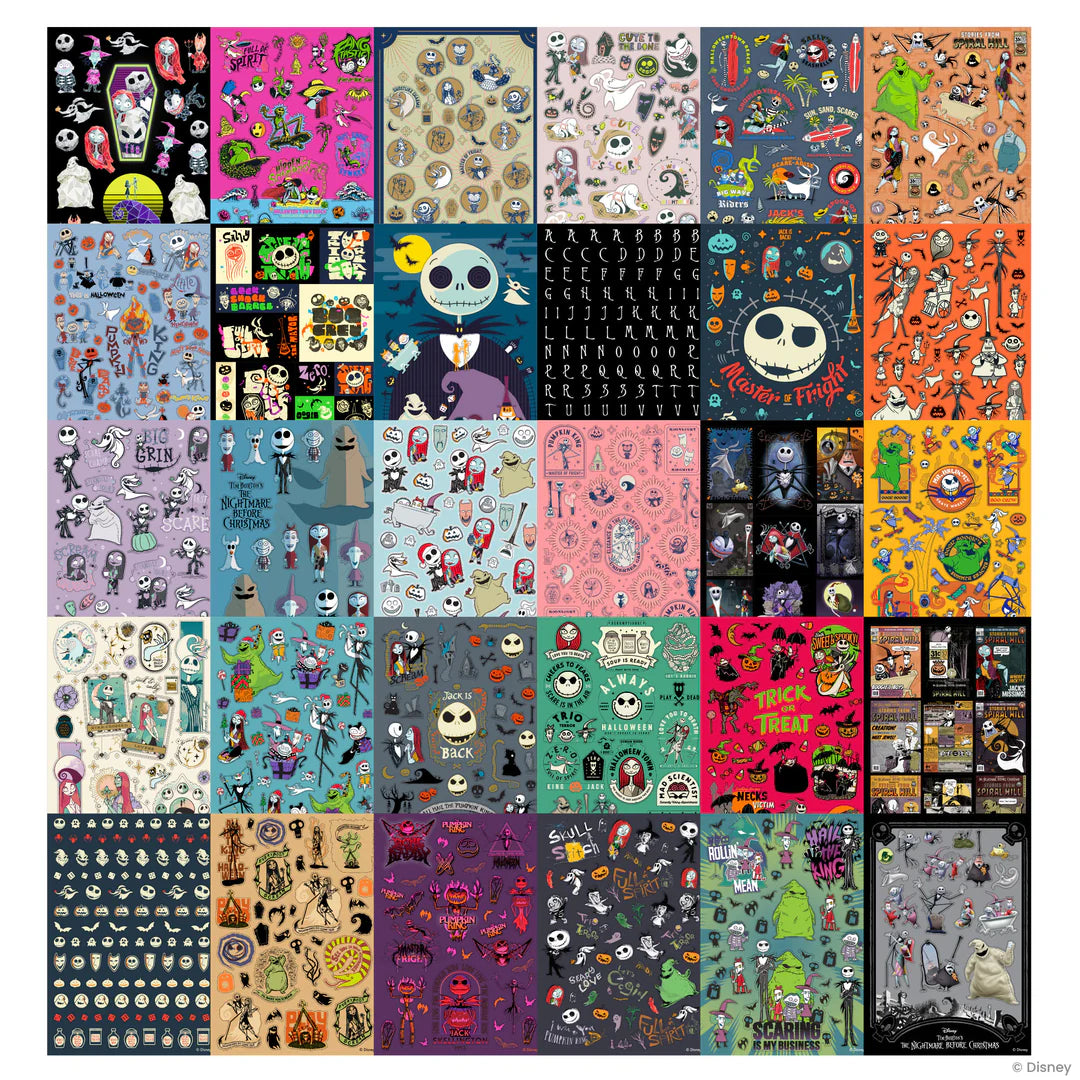 Disney Tim Burton's The Nightmare Before Christmas Sticker Book for Kids – Ages 6+