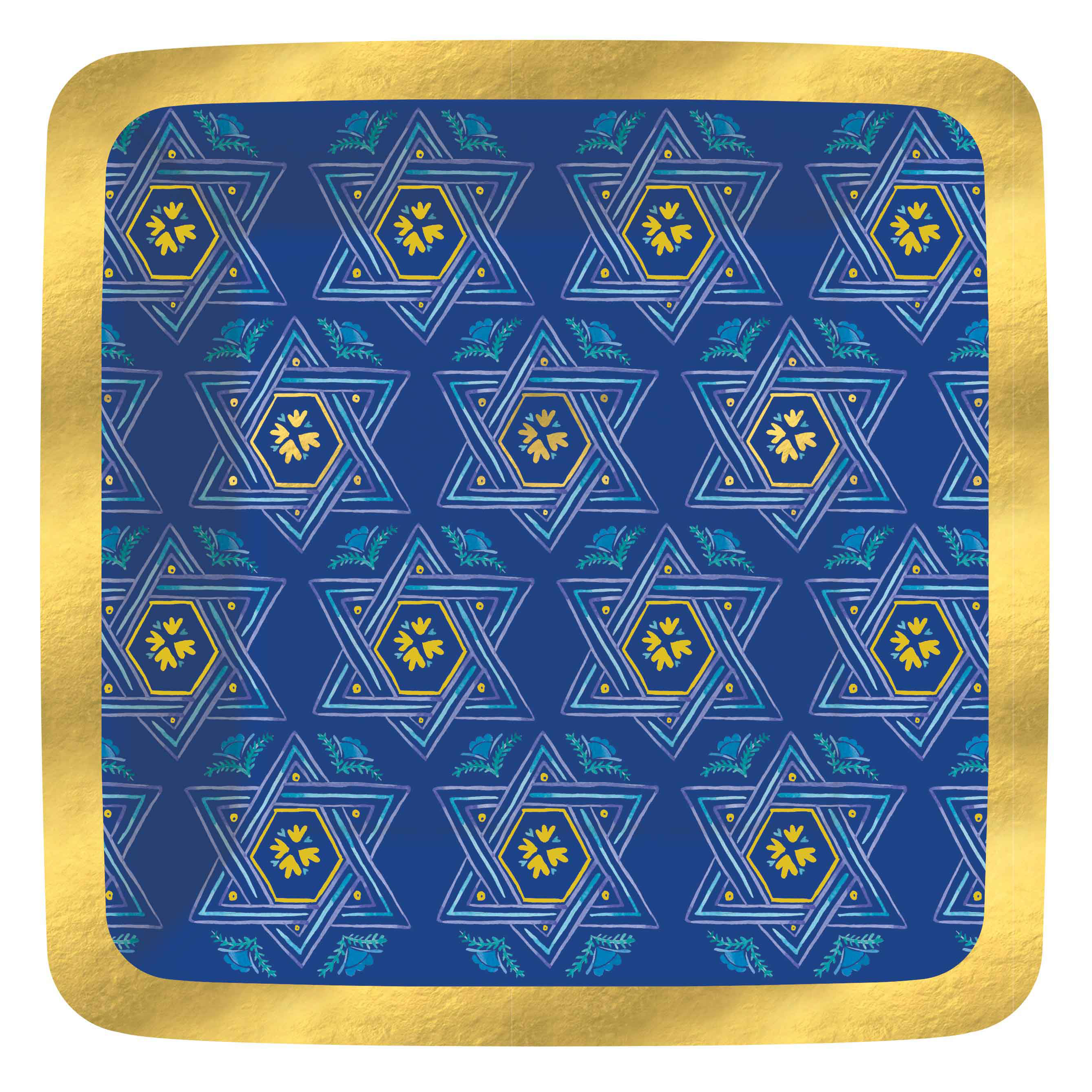 Design Design Elegant Hanukkah-Vibrant Paper Dessert Plate – 8pk