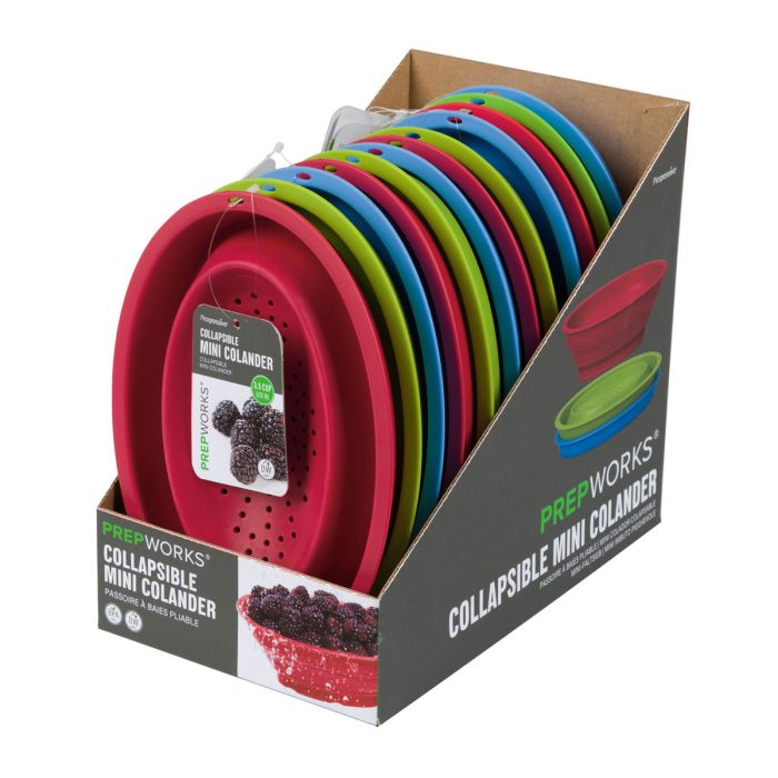 PrepWorks Collapsible Mini Colander – 3-Cup –  Assorted Colors – Each Sold Separately