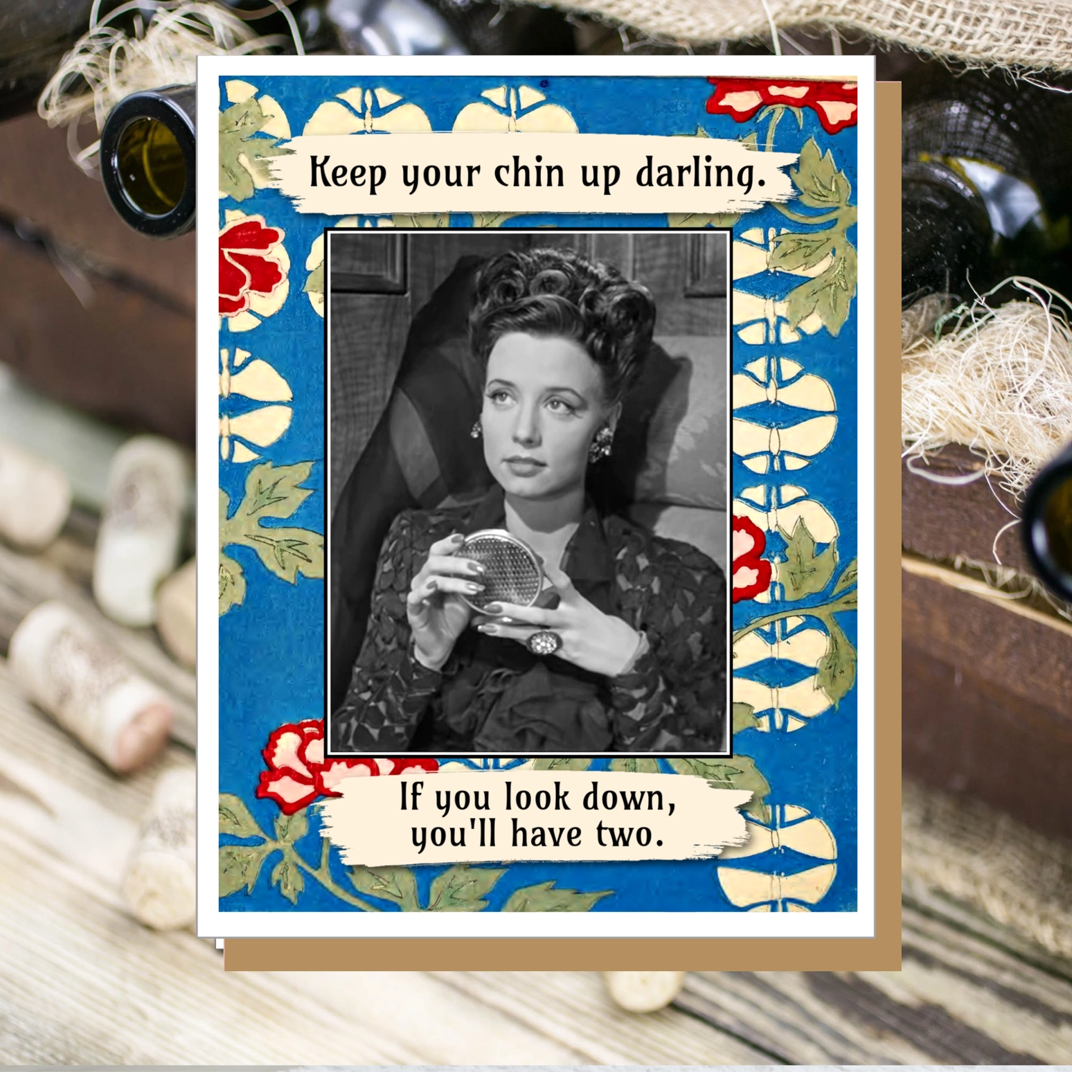 Umlaut Brooklyn Hard Times Card – Keep Your Chin Up
