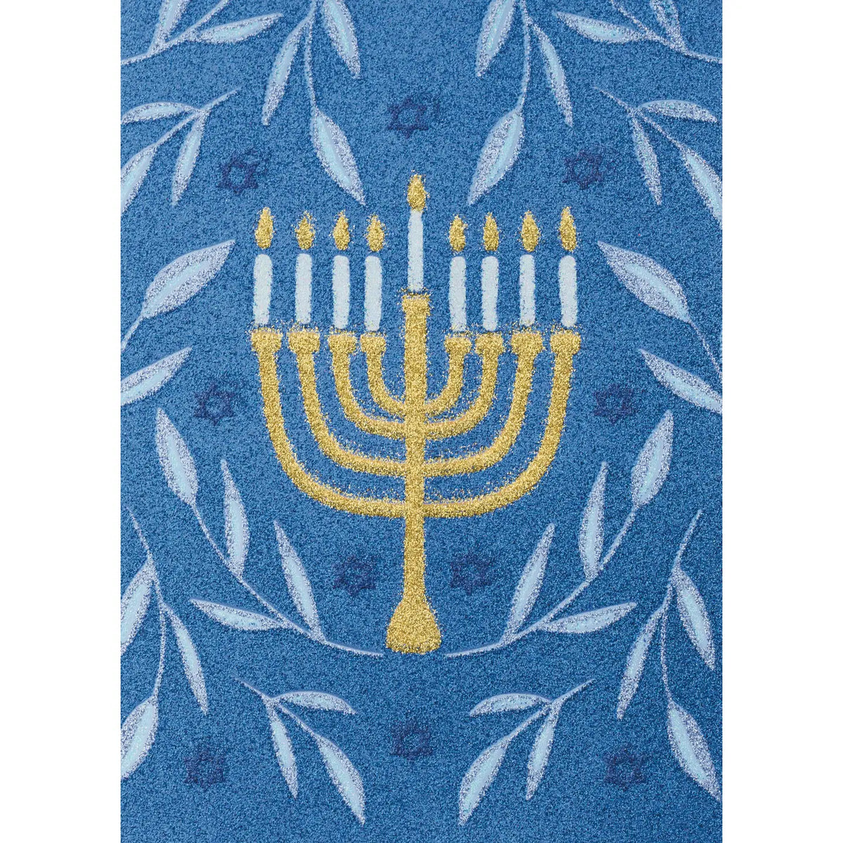 Design Design Handmade Chanukah Greeting Card – Glowing Nights – 1 Card & 1 Envelope