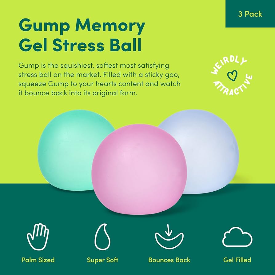 Speks Gump Memory Gel Stress Ball – Moon Jelly