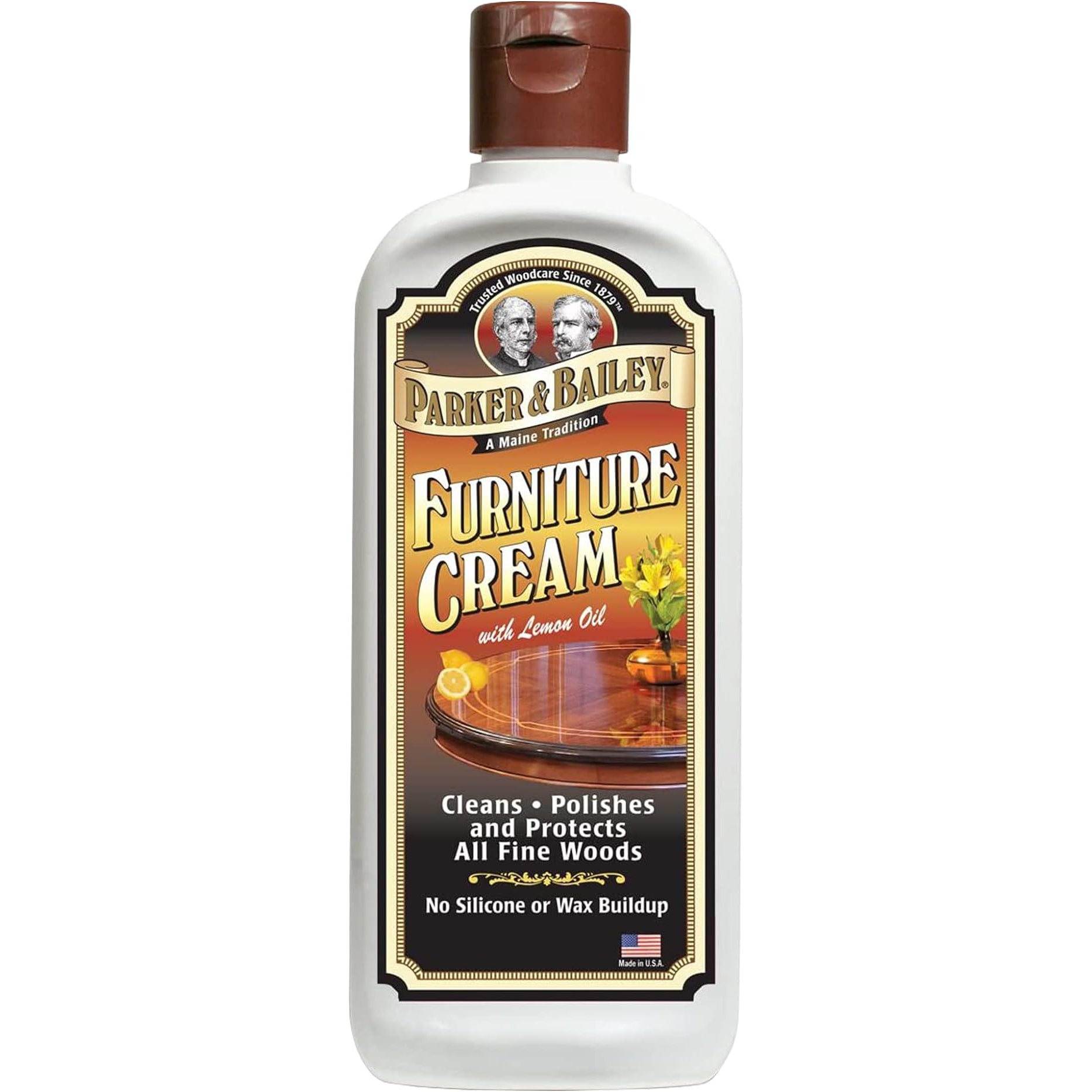 Parker & Bailey Furniture Cream with Lemon Oil - Multi-surface Wood Cleaner and Furniture Polish – 8oz.