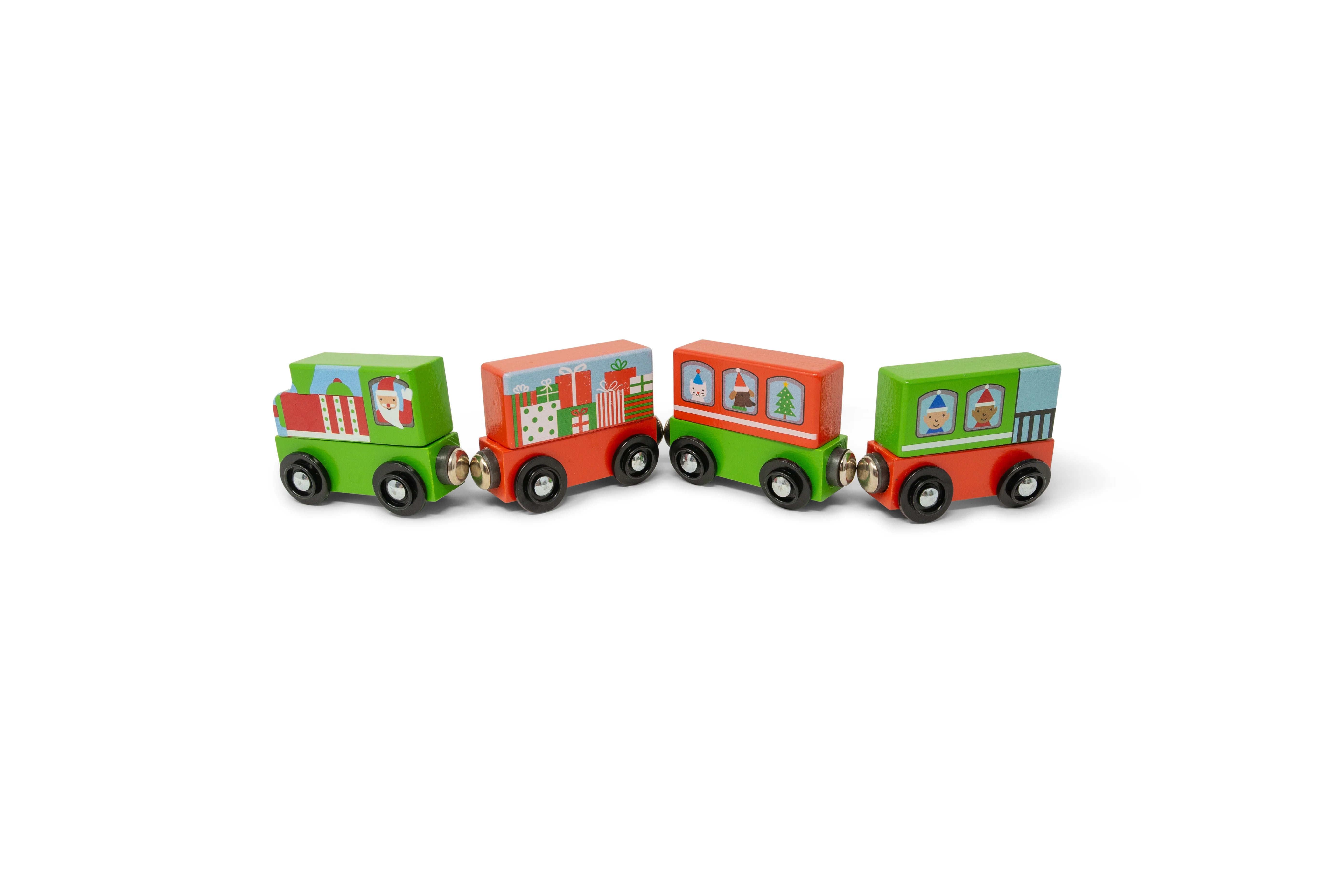 Jack Rabbit Magnetic Christmas Train Mighty Minis – Set of 4