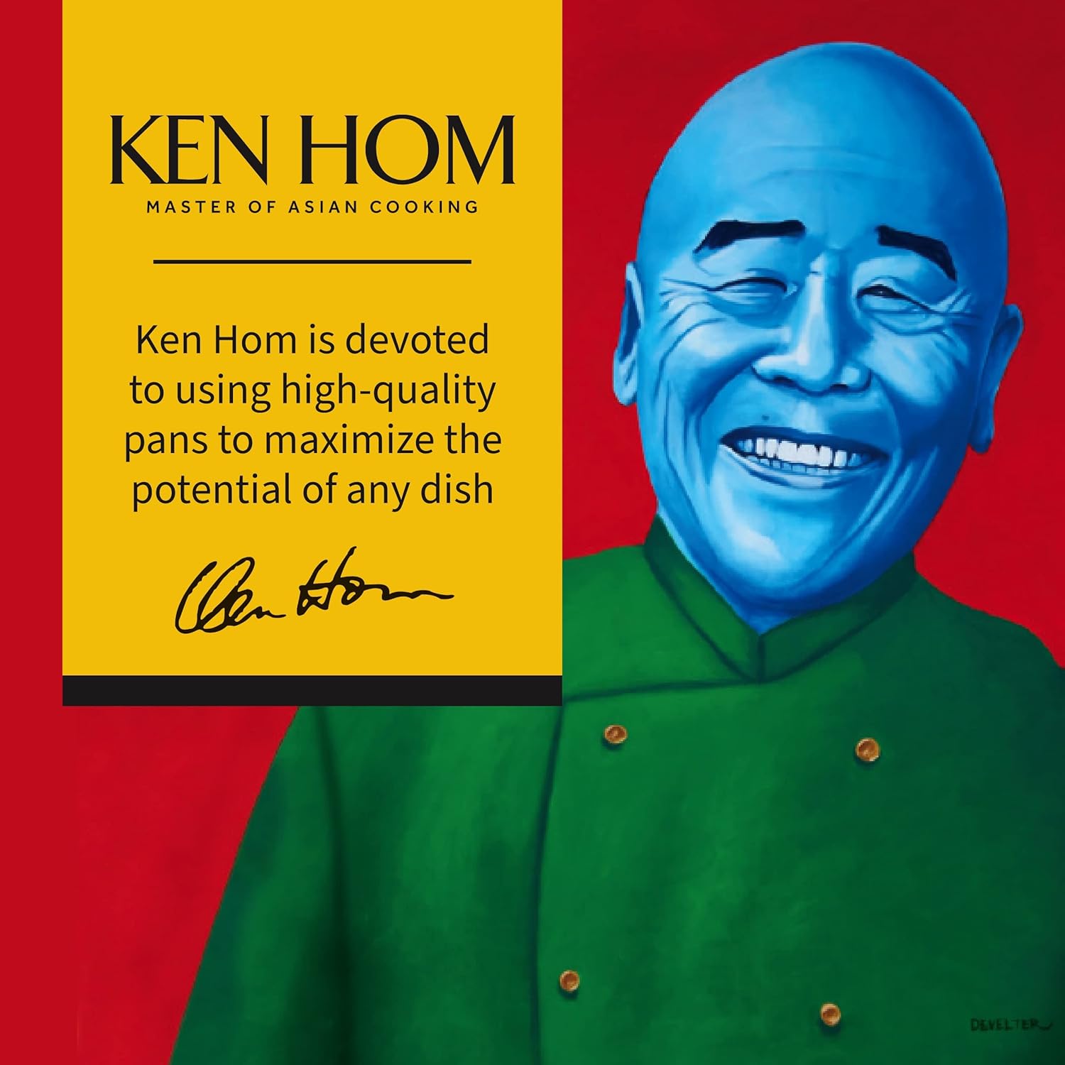 Ken Hom Classic Non-Stick Carbon Steel Mini Wok – 7.75"