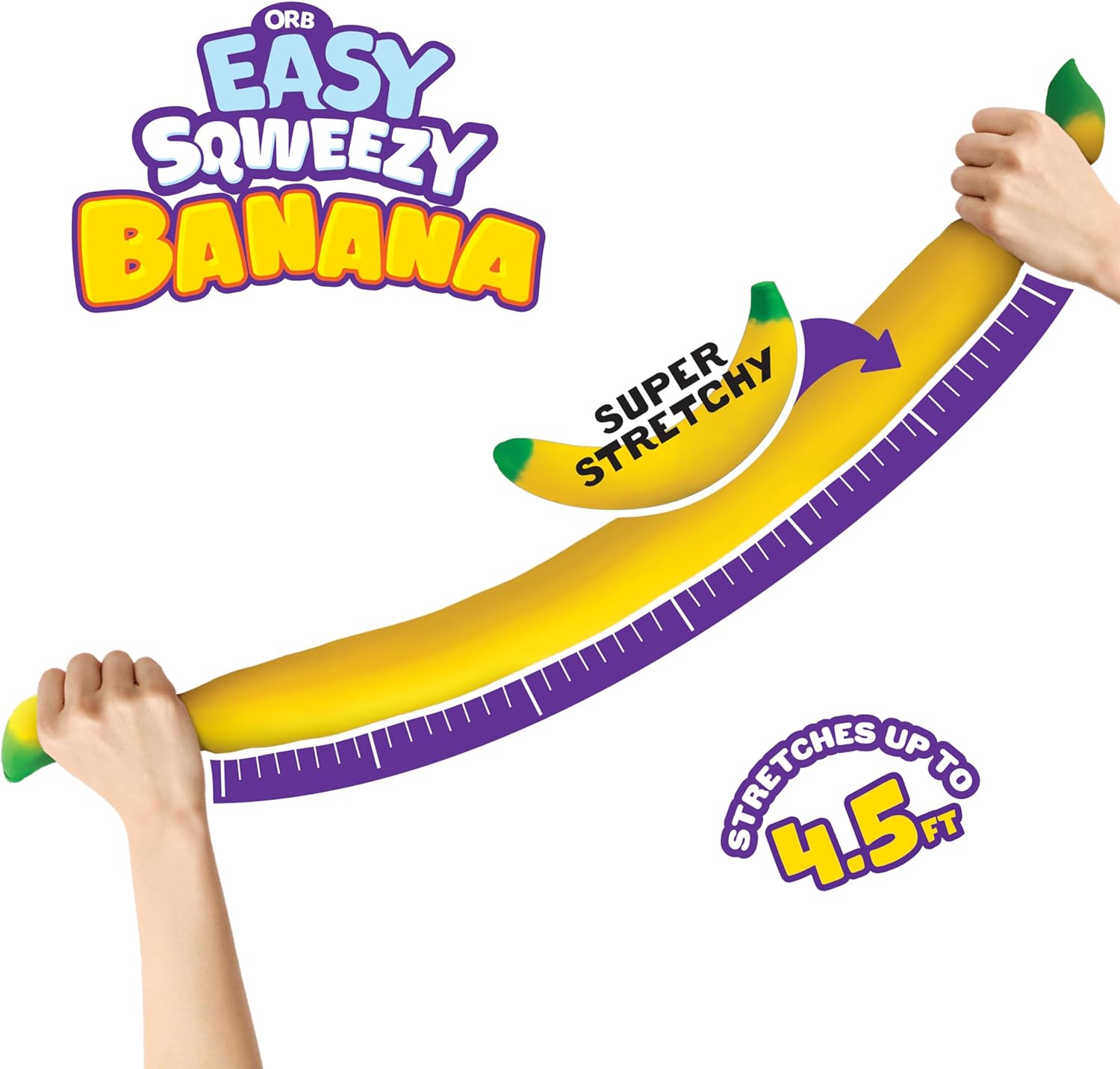 Easy Sqweezy Huge Jumbo Giant Stretchy Banana