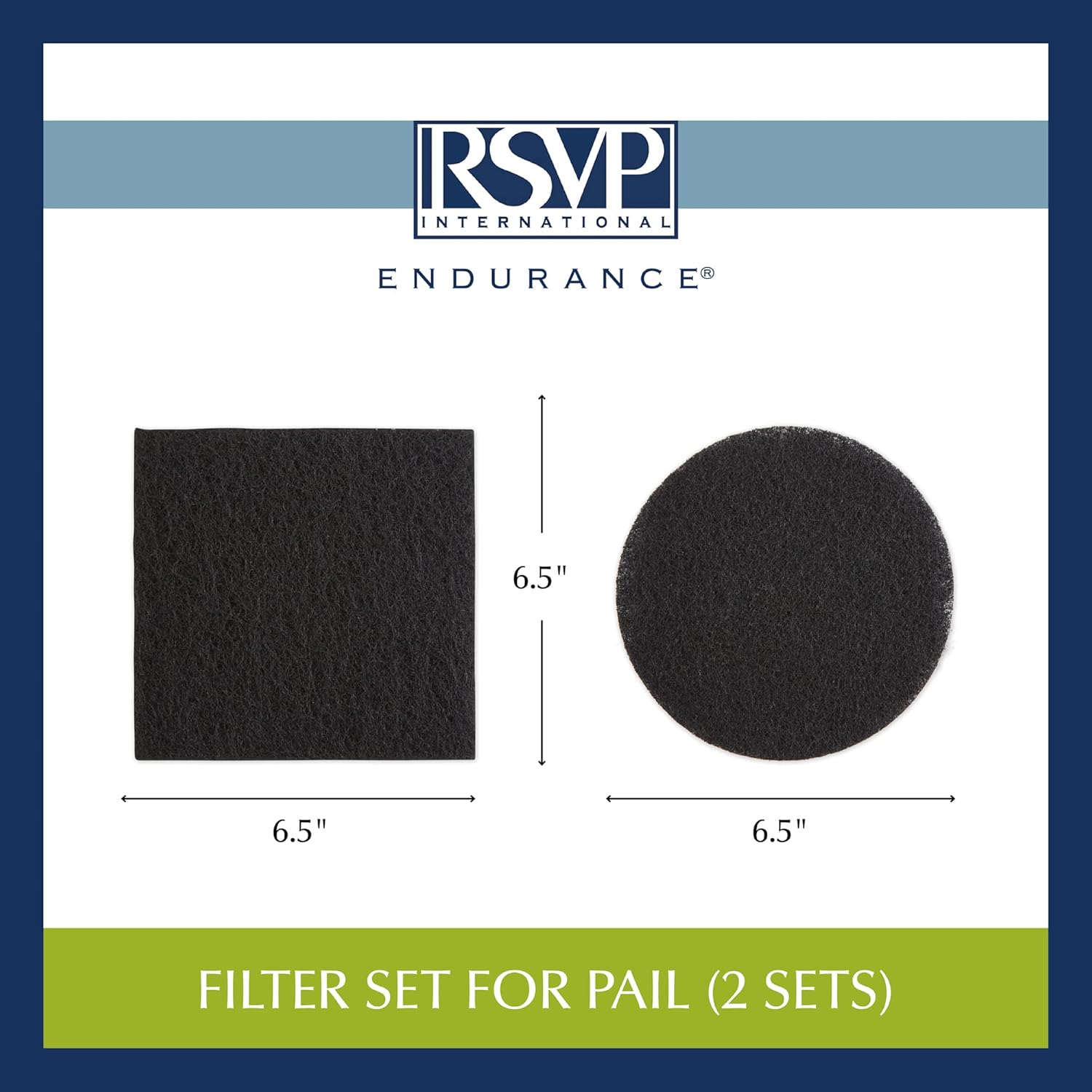 Charcoal Compost Bin Filter – 2-Piece Set