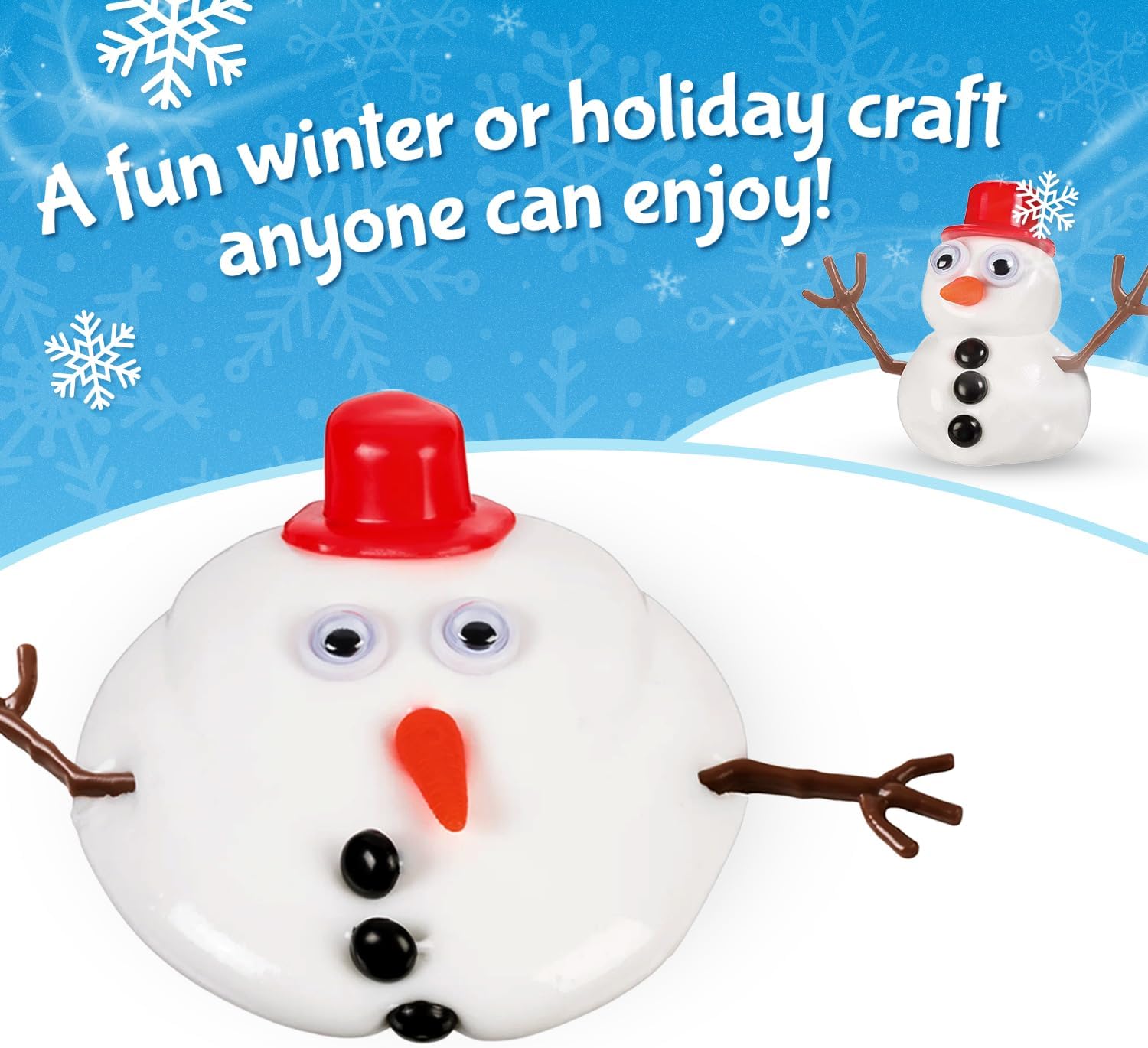 Melting Snowman Reusable Desk Toy For Kids of all Ages!