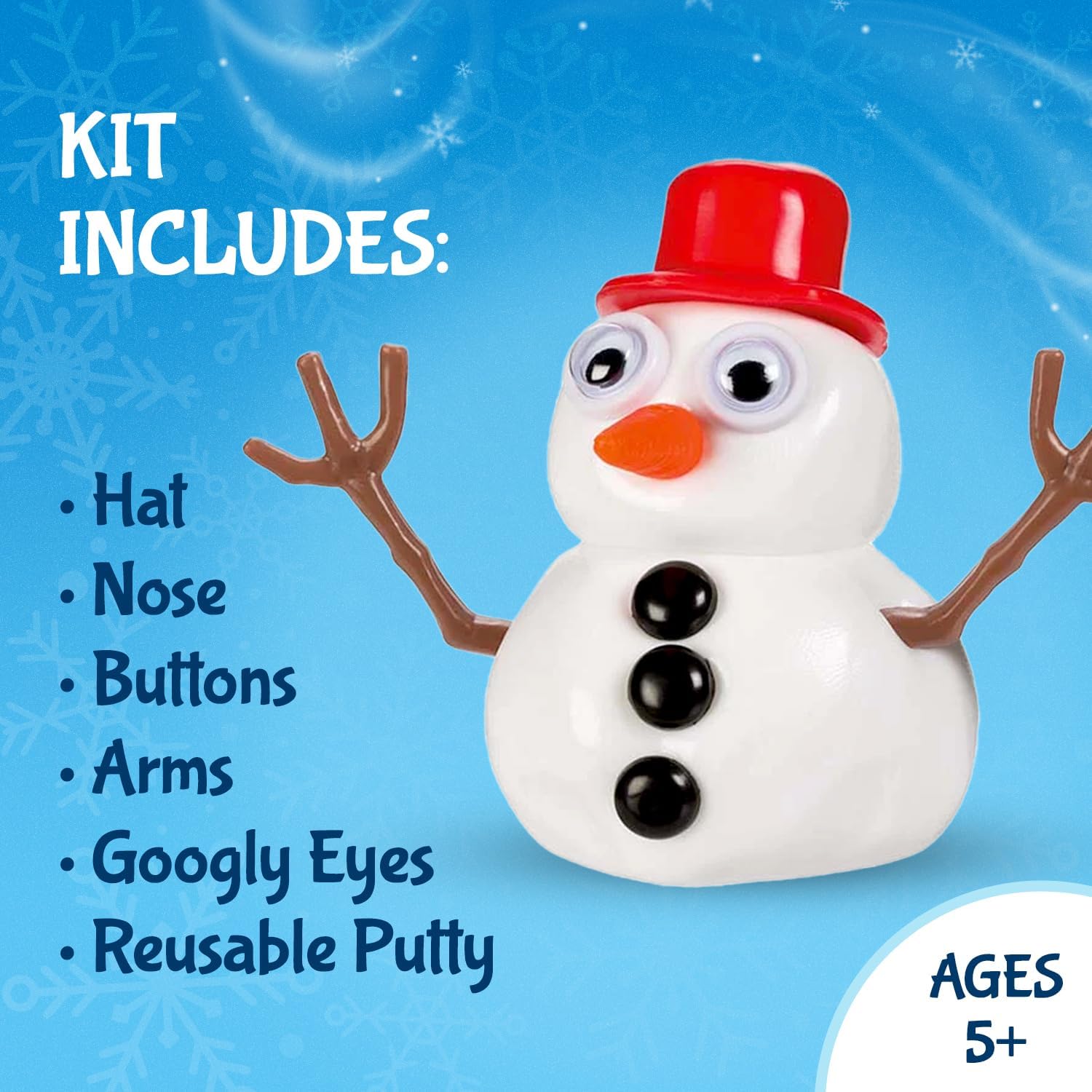 Melting Snowman Reusable Desk Toy For Kids of all Ages!